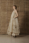 Mutedance 25 Spring/Summer Linen Layered Dress MD-MD25SS23-BEIGE MD25SS22
